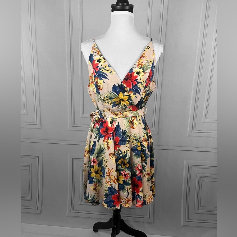 Hawaiian print dress